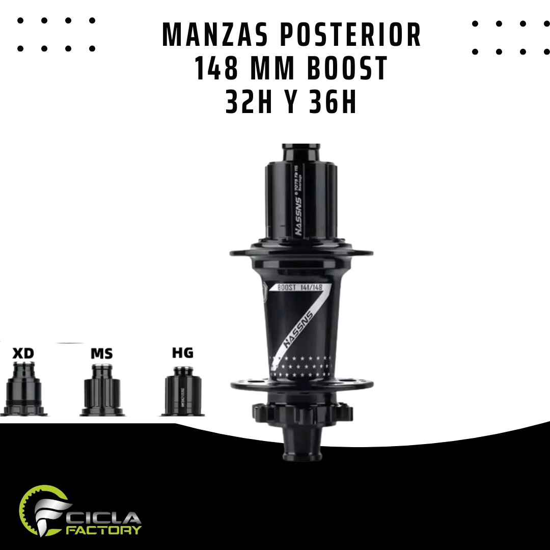 Título: Manzana Posterior para Bicicleta - Seis Trinquetes y Rodamientos Sellados (135mm, 142mm, 148mm)