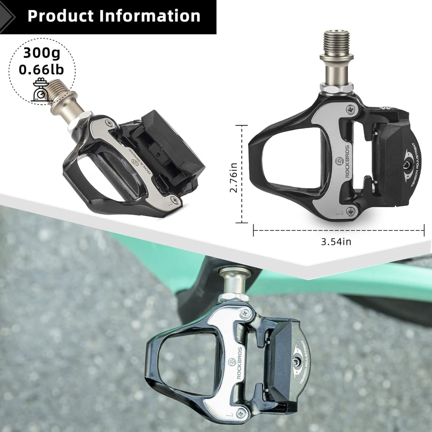 PEDALES ROCKBROS PARA RUTA SPD