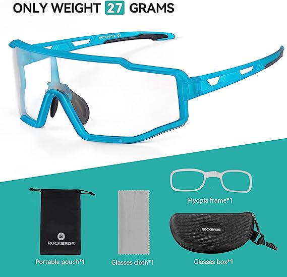 Gafas ROCKBROS SP225BL de Ciclismo con 2 Lentes Intercambiables