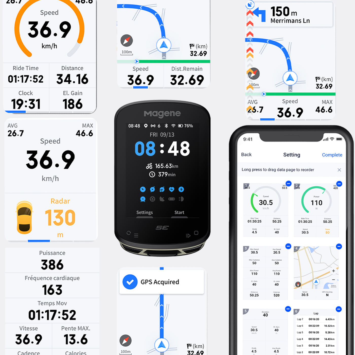 Ciclocomputadora para Bicicleta Inteligente C506 SE