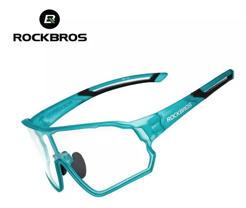 Gafas Ciclismo Mtb Ruta Fotocromáticas Rockbros 10136 Azul