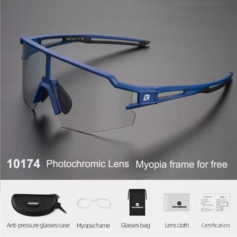 gafas de ciclismo 10174 fotocromáticos Rockbros