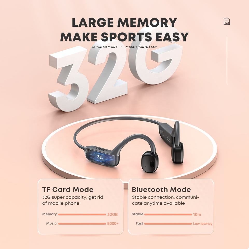 Audífonos de condición osea , de 32gb con Bluetooth