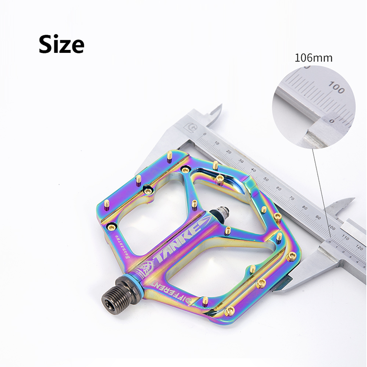 Pedal de bicicleta de rodamiento sellado de aleación de aluminio ultraligero coloridos
