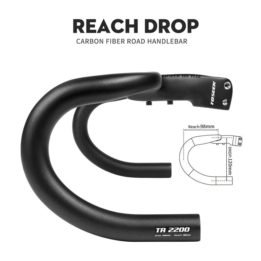 manillar integrado de bicicleta TOSEEK TR2200 y lleva tu experiencia en carretera al siguiente nivel!