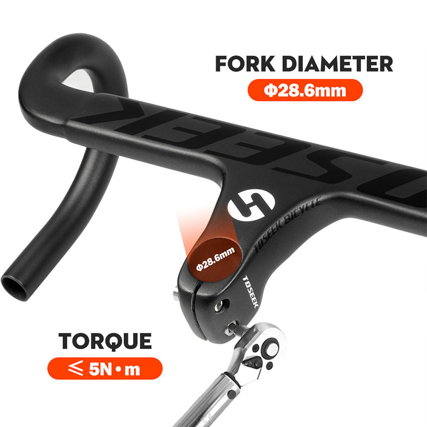 manillar integrado de bicicleta TOSEEK TR2200 y lleva tu experiencia en carretera al siguiente nivel!