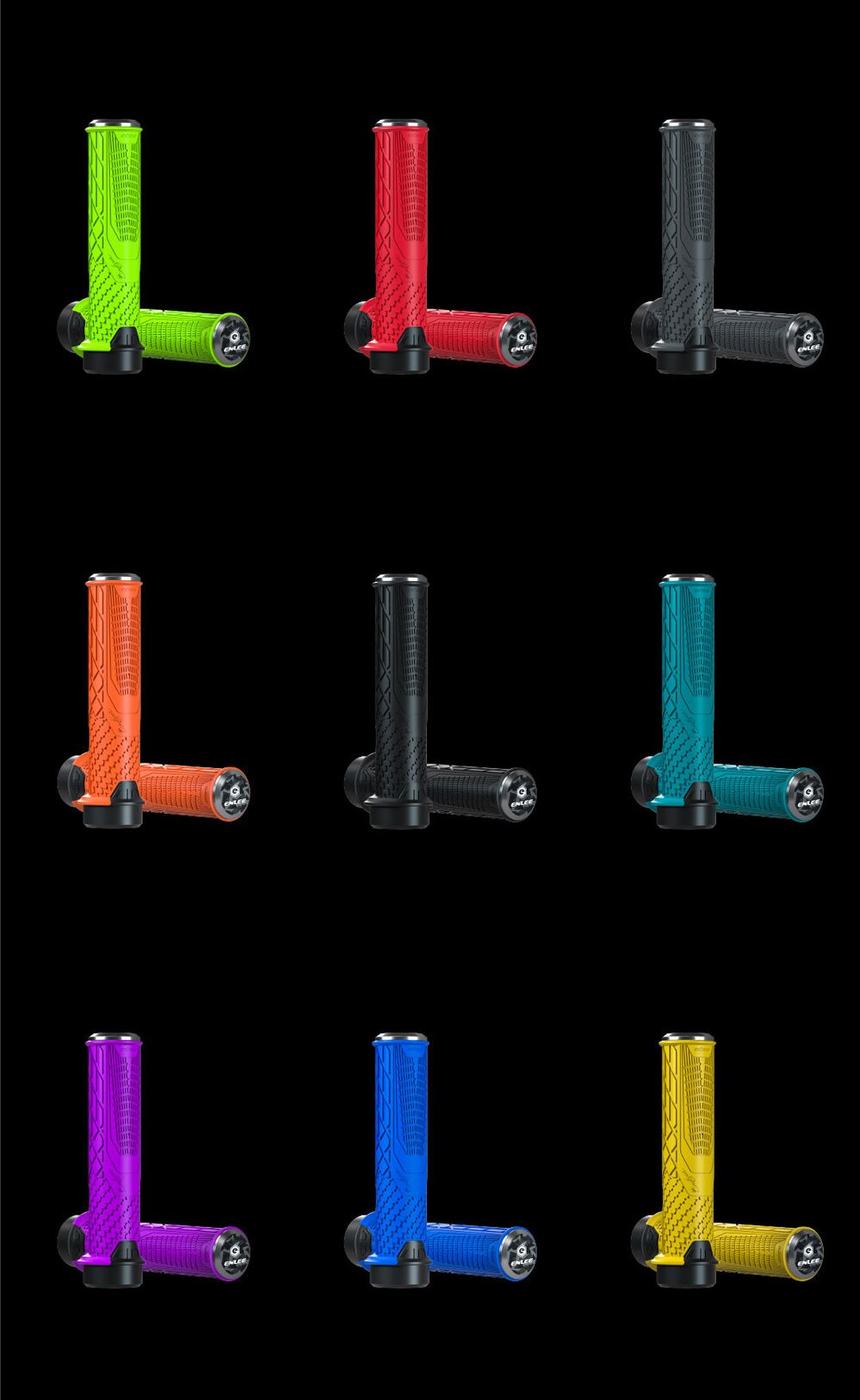 GRIPS ENLEE DE SILICONA CON SEGURO LOCK