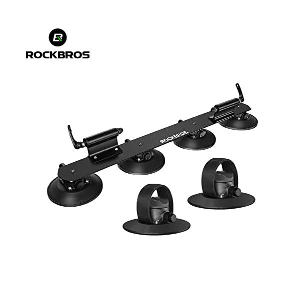 Rack XP1002BK para 2 bicicletas de succión para techo Rockbros
