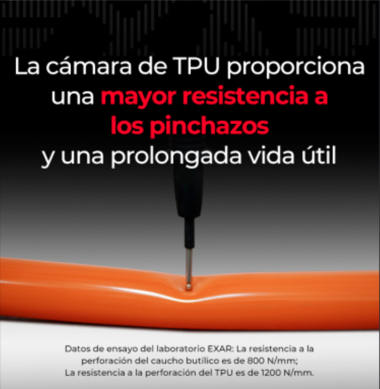Tubos ultra ligeros TPU EXAR 36gr