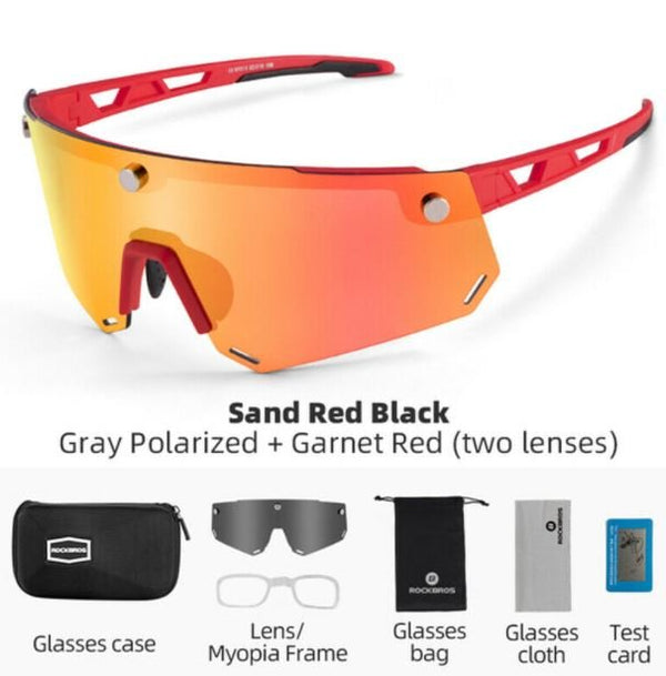 Gafas POLARIZADAS SP213RB CON 2 LENTES CON SISTEMA MAGNETICO ROCKBROS