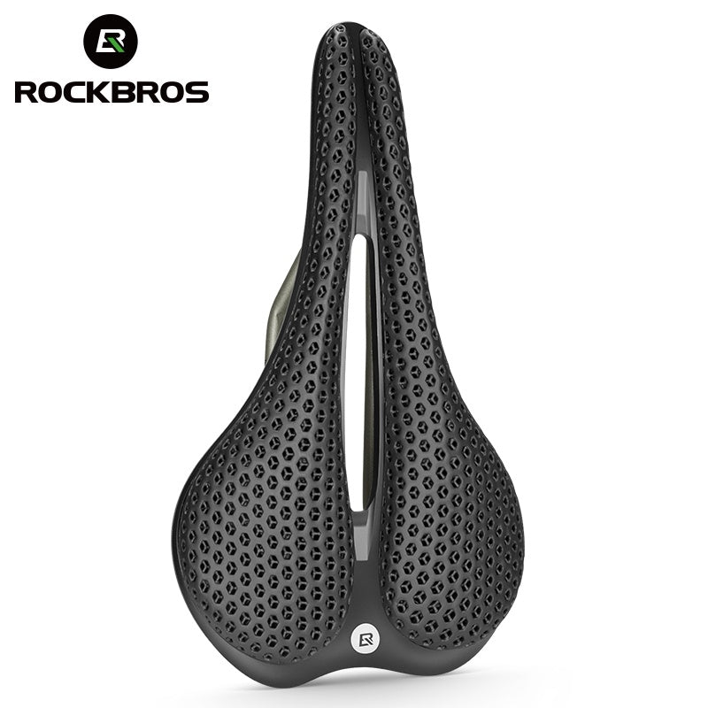 ROCKBROS 38210025001 sillín De Bicicleta Impreso 3D Hueco A Prueba De Golpes Sillín Hexagonal Rebote Transpirable Ultraligero