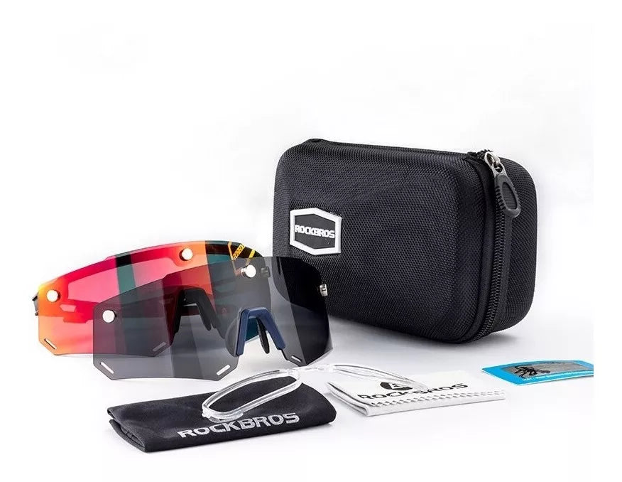 Gafas Ciclismo Magneticas Polarizadas Rockbros Sp213bk Negro