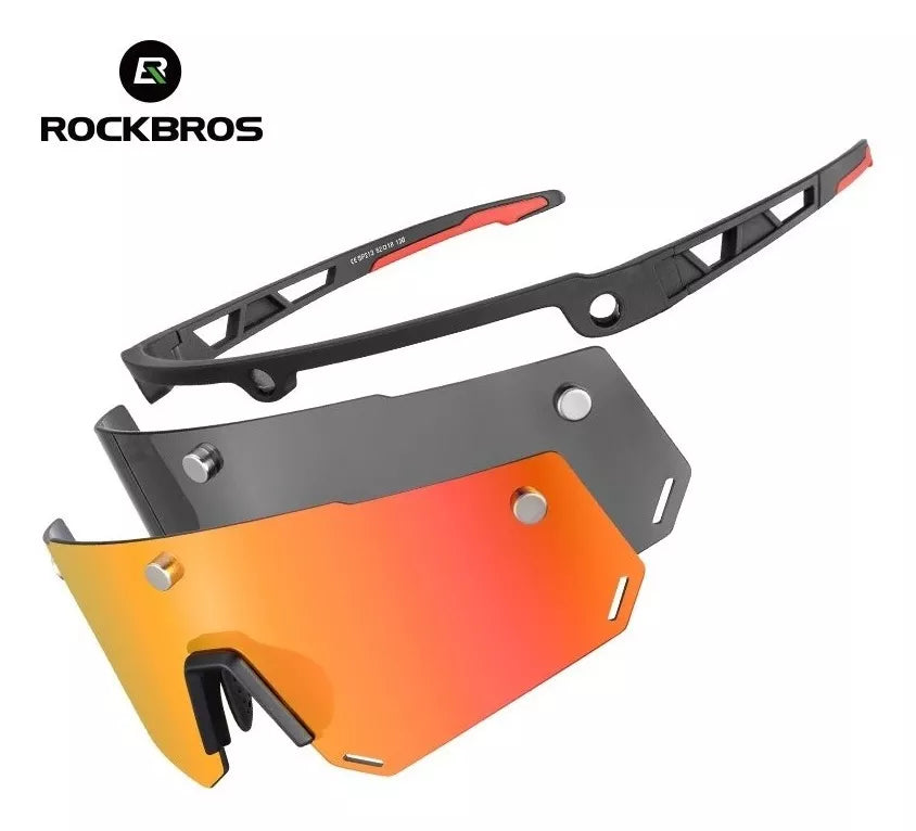 Gafas Ciclismo Magneticas Polarizadas Rockbros Sp213bk Negro