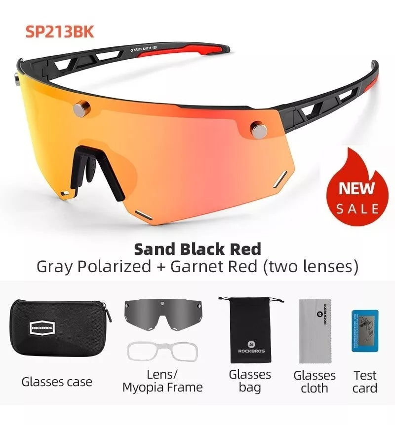Gafas Ciclismo Magneticas Polarizadas Rockbros Sp213bk Negro