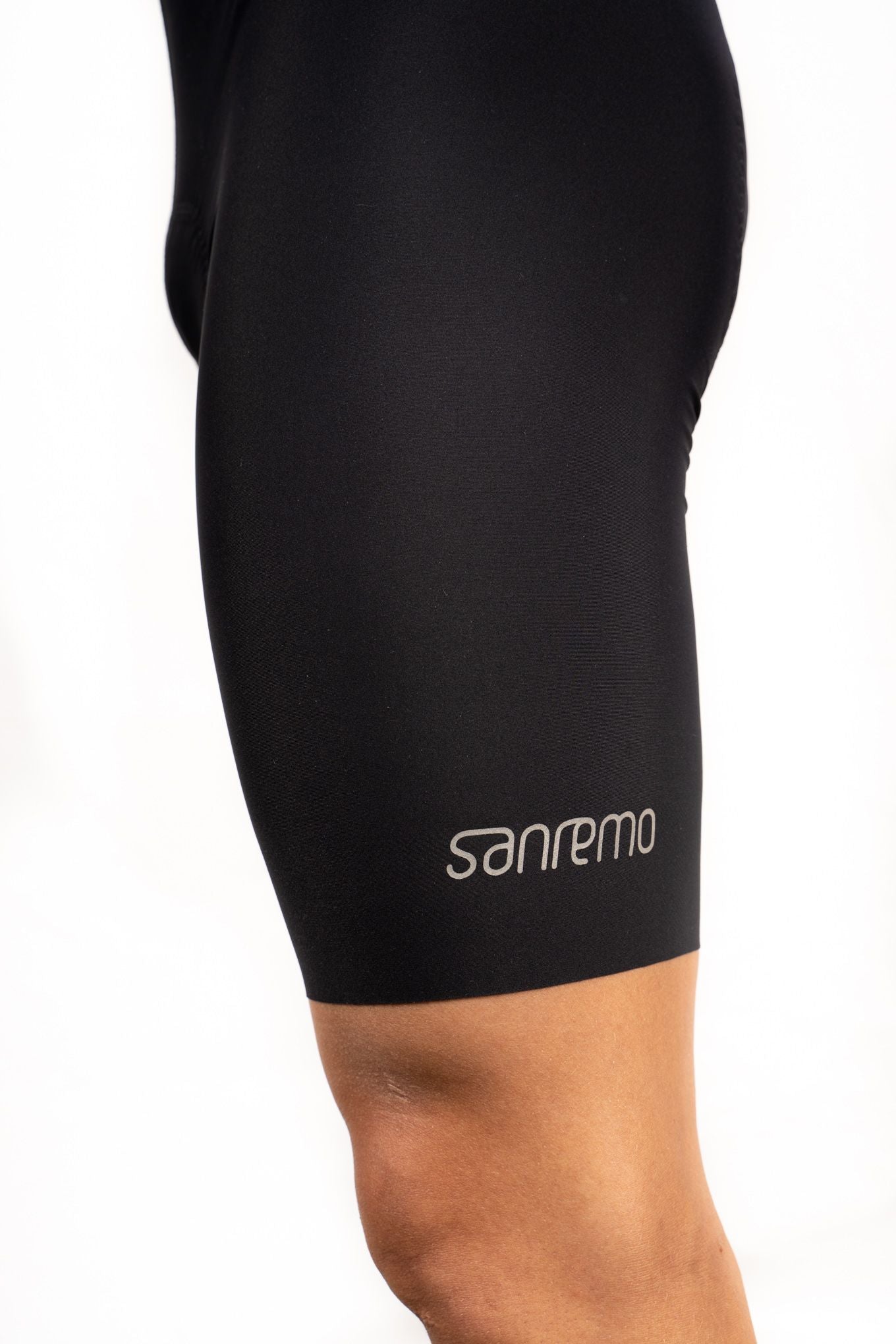 Pantaloneta Sanremo Strade Negro – Hombre Pad Italiano  badana