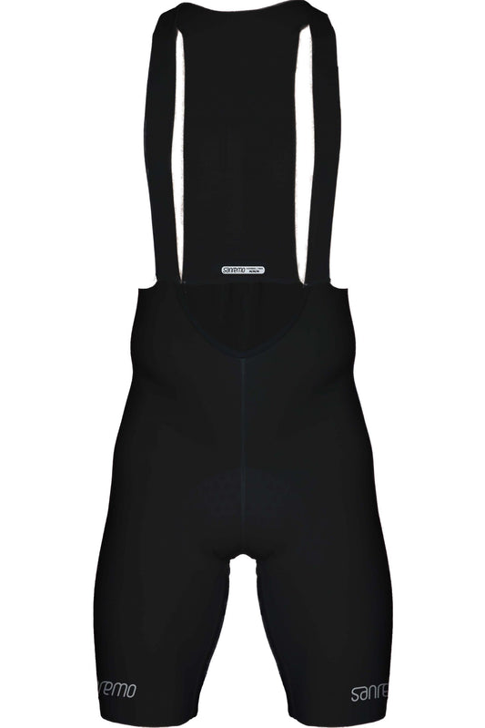 Pantaloneta Sanremo Strade Negro – Hombre Pad Italiano  badana