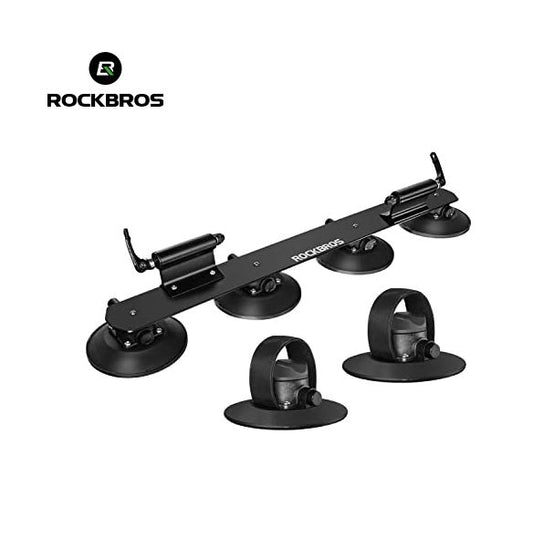 Rack XP1002BK para 2 bicicletas de succión para techo Rockbros