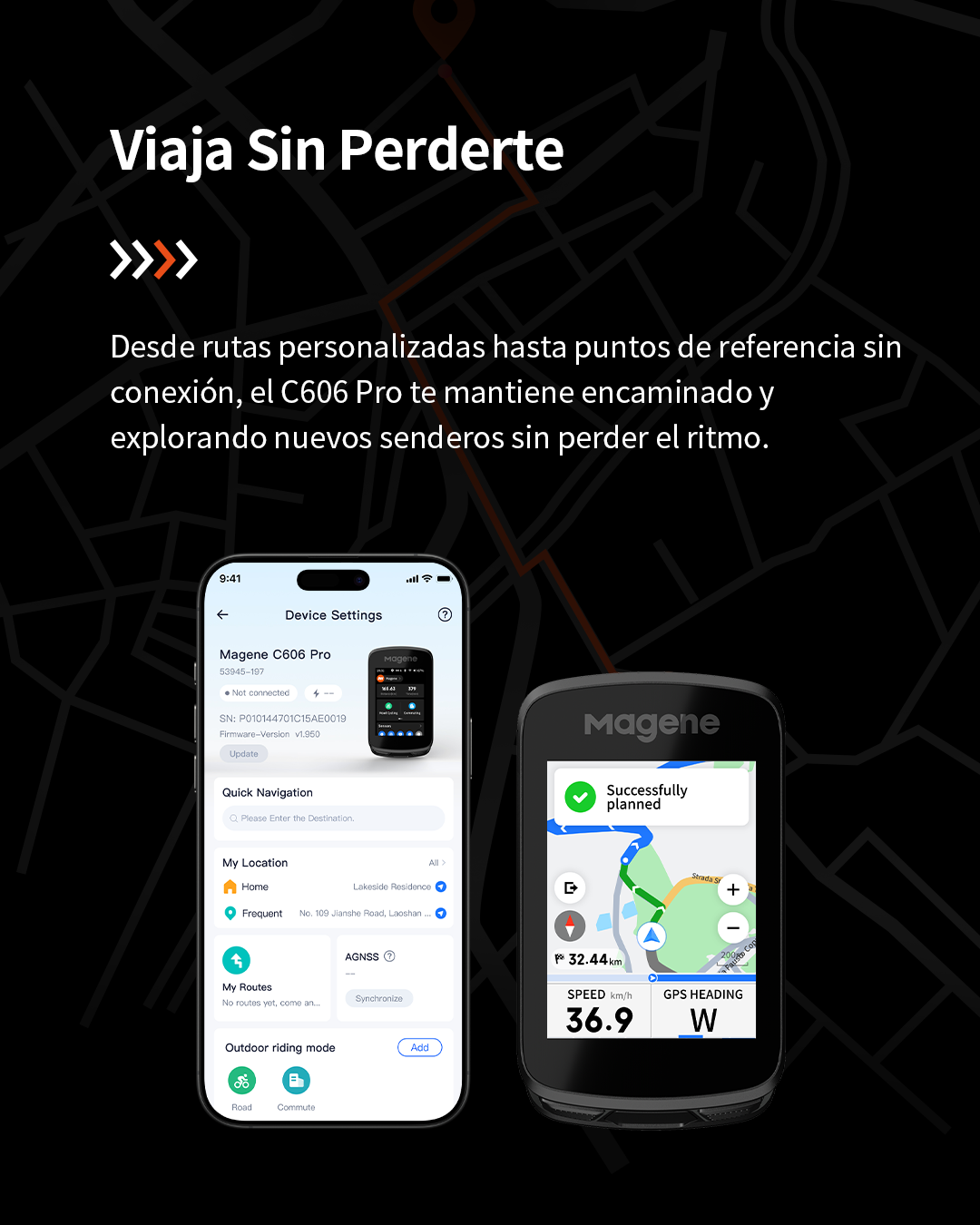 Magene C606 Pro Ciclocomputador GPS Inteligente para Ciclismo