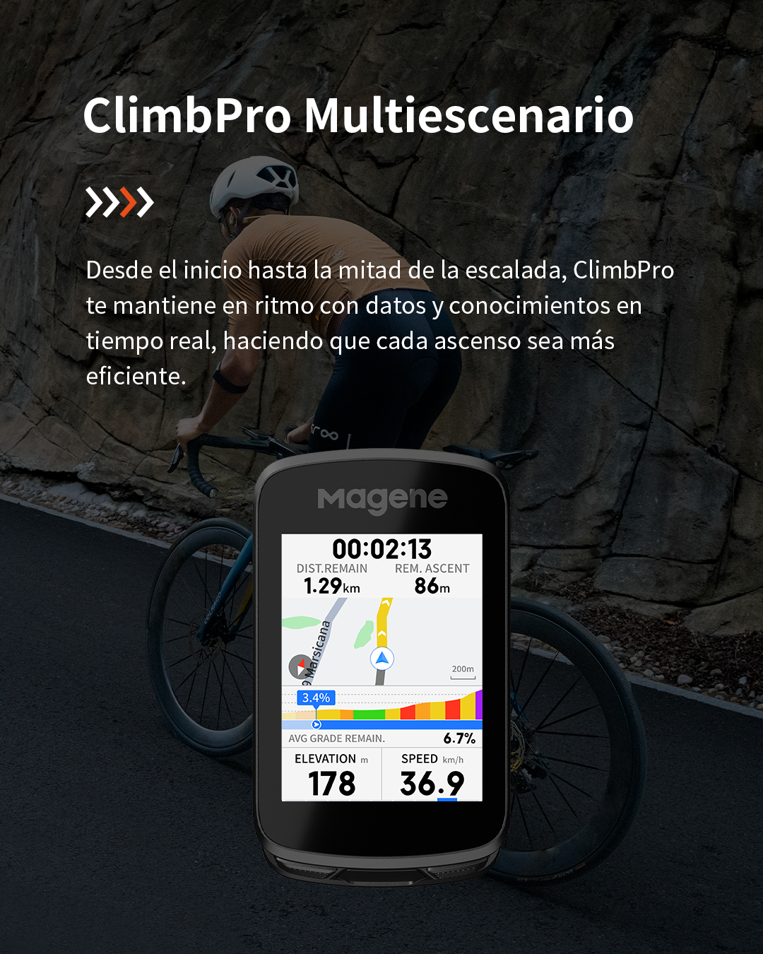 Magene C606 Pro Ciclocomputador GPS Inteligente para Ciclismo