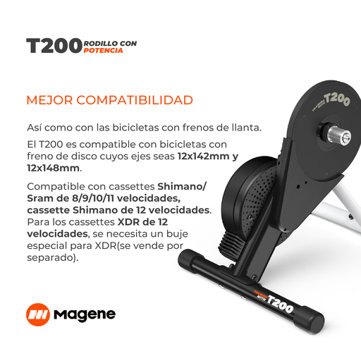 Simulador Inteligente Magene T200 SWIFT ANT+ BLUETOOTH