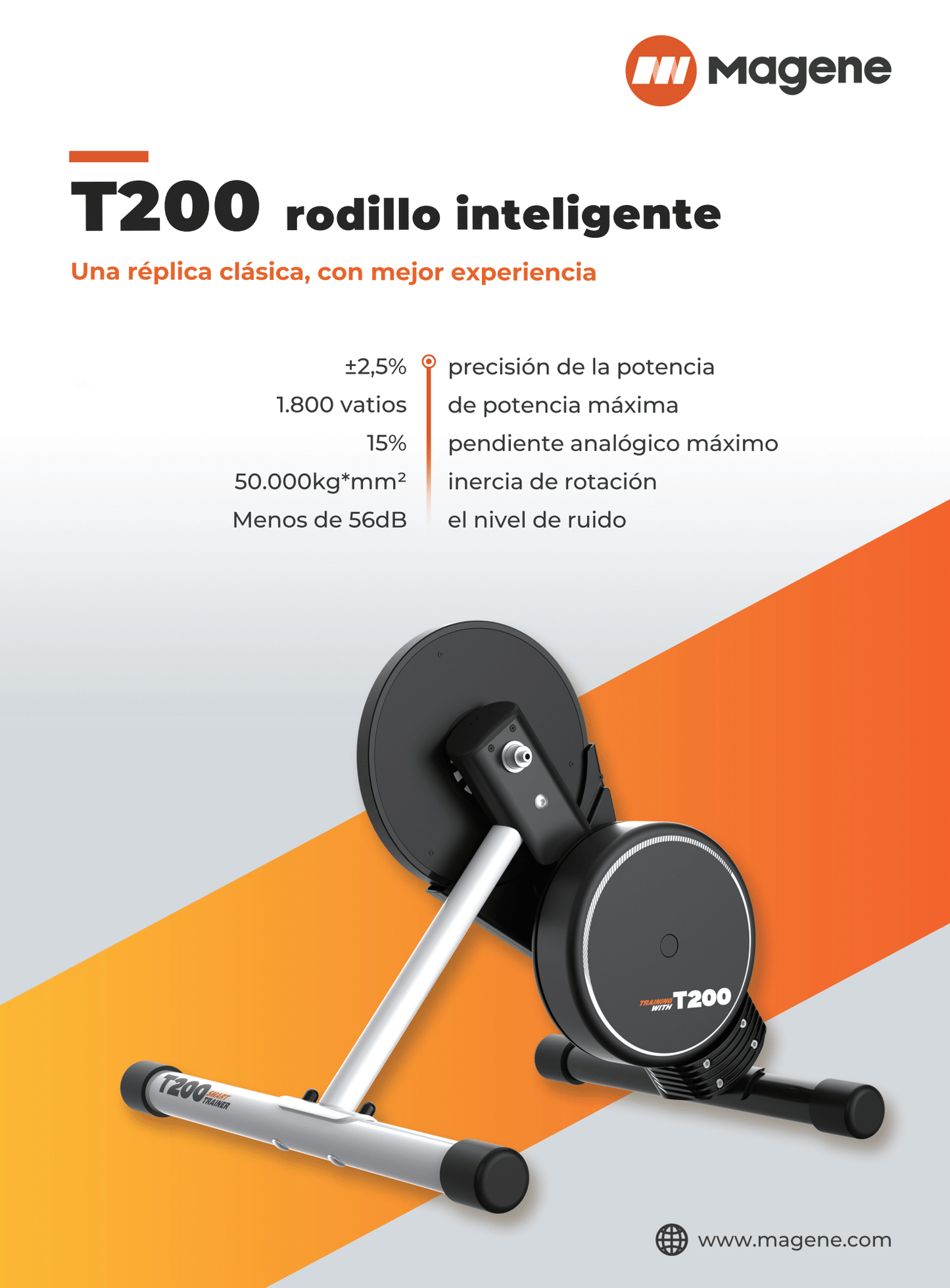Simulador Inteligente Magene T200 SWIFT ANT+ BLUETOOTH