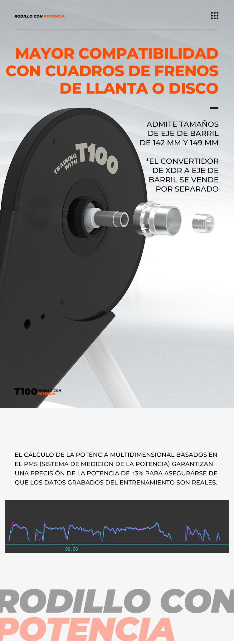 Simulador Inteligente Entrenador de bicicleta Magene  T100