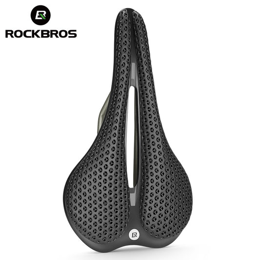 ROCKBROS 38210025001 sillín De Bicicleta Impreso 3D Hueco A Prueba De Golpes Sillín Hexagonal Rebote Transpirable Ultraligero